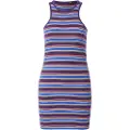 Superdry Superdrytil kvinder. W8011412A Vintage Stripe Racer logo kjole brun (XL), Casual, Lilla, Uden ærmer/stropper, Økologisk bomuld, Bæredygtig