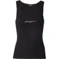 GUESS Gj Slim Rib Embro ærmeløs T-shirt