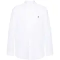 Ralph Lauren Polo Ralph Laurentil mænd. 710928254002 Stretch poplin poplin skjorte Slim Fit hvid (XL), Casual, Bomuld, Lange ærmer