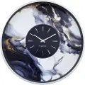 Nextime - Vægur Marble Duo 48 cm - Hvid - Vægure og bordure - - Homeroom
