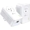 TP-LINK TL-PA7017P KIT (2-pack) AV1000 Gigabit Passthrough Powerline Starter Kit Homeplug / PowerLine