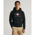 Gant Gantunisex til børn. 906884 Archive Shield hættetrøje sort (15Años= 170cm), Casual, Bomuld, børnetøj