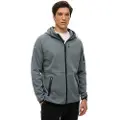 Superdry Superdrytil mænd. M2013743A Løstsiddende hættetrøje med lynlås og blåt Tech-logo (L), Casual, Bomuld