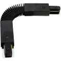 QAZQA Justerbar connector til 1-faset skinne sort