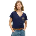 Superdry Suika Metallic Relaxed Vee T-shirt Med Korte ærmer