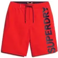 Superdry Superdrytil mænd. M3010238A Klassisk rød badedragt (XXL), Badetøj, Genanvendt polister, Bæredygtig