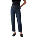 Levi's Levi'stil kvinder. 36200-0342 Jeans 501 Crop blå (24/26), Casual, Bomuld, Denim