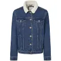 Pepe Jeans Pepe Jeanstil kvinder. PL402491ED5 Almindelig jakke Dlx blå (L), Casual, Bomuld, Bæredygtig