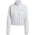 Adidas Essentials Color Pop French Terry Crop Halv Lynlås Sweatshirt