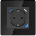 Extralink Smart Life-vægstik - 230V + USB-A (5V/2.1A) + USB-C (5V/3A) - fjernbetjening via app