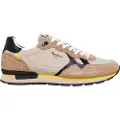 Pepe Jeans Pepe Jeanstil mænd. PMS40033 Brit Fly beige træningssko i læder (46), Fast, Ruskind, Blonder, Casual
