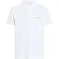 Calvin Klein Jeans Calvin Klein Jeanstil mænd. J30J325664 Poloshirt med hvidt monogram (S), Casual, Bomuld, Korte ærmer