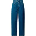 Pepe Jeans Pepe Jeanstil kvinder. PL204739IB7 Blå Addison Barrel Jeans (28/28), Casual, Bomuld, Denim, Bæredygtig