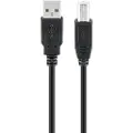 Pro USB-A <-> USB-B 2.0 - 5m - Sort