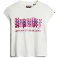 Superdry Retro Glitter Logo Cap T-shirt Med Korte ærmer