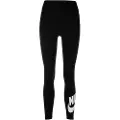 Nike Højtaljede Nike Sportswear Classics-leggings med grafik til kvinder - sort