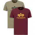 Alpha industries Basic T-shirt Med Korte ærmer 2 Enheder