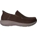 SKECHERS Skecherstil mænd. 204866 Slip Ins brune hjemmesko i læder (45), Fast, Ingen, Casual