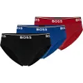 Hugo Boss BOSStil mænd. 50475273 3-pak logotrusser sort, blå, rød (M), Afslappet, Bomuld