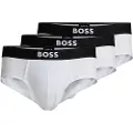 Hugo Boss BOSStil mænd. 50546561 3-pak hvide trusser med logo-linning (XL), Afslappet, Bomuld