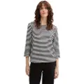 Tom Tailor Structured 3/4 ærmet T-shirt