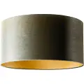 QAZQA Velvet lampeskærm grøn med guld indvendig 50/50/25