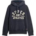 Superdry Superdrytil mænd. M2014115A Vintage Athletic navy sweatshirt (L), Casual, Bomuld, Blå