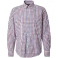 Fynch&Hatton Multicolor Check Skjorte Med Lange ærmer