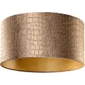 QAZQA Velvet lampeskærm krokodille design med guld indvendig 50/50/25