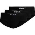 Hugo Boss BOSStil mænd. 50546561 3-pak trusser med logo-linning, sort (XS), Afslappet, Bomuld