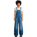 G-Star G-Startil kvinder. D24398-C779-G326 Dungaree med lige ben, blå (XS), Casual, Denim, Uden ærmer/stropper, Økologisk bomuld, Bæredygtig