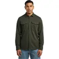 G-Star G-Startil mænd. D26765-C784-995 Jersey-skjorte Marine Pockets grøn (XXL), Casual, Bomuld, Lange ærmer