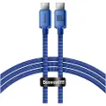 Baseus Crystal Shine USB-C / USB-C Kabel CAJY000603 - 1.2m - Blå