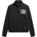 Superdry Vintage Athletic Half Button Sweatshirt