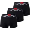 Hugo Boss HUGOtil mænd. 50469786 3 pakker 3 elastiske strømpebukser Logo CIntura sort (L), Afslappet, Bomuld