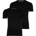 Ralph Lauren Polo Ralph Laurentil mænd. 714835960001 Pakke med 2 Classic Crew T-shirts sort (XXL), Afslappet, Bomuld, Korte ærmer