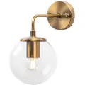 Wellhome Væglampe Med Gennemsigtig Lampeskærm E14 40w