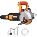Vevor Elektrisk vægfræser, Vægnotfræser 133 mm, Notfræserdybde 42 mm, Vægnotfræser 2500 W, Vægfræser med vandpumpe