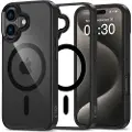 Tech-Protect iPhone 16 Tech-Protect Magmat Cover - MagSafe Kompatibel - Sort / Klar