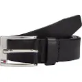 Tommy Hilfiger Tommy Hilfigertil mænd. AM0AM08363 Aly læderbælte sort (100 cm), Casual