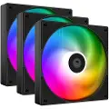 ID-Cooling AS-120-ARGB-W TRIO - Kabinet køler - 120mm - Hvid med RGB - 27 dBA