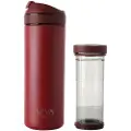 Viva Scandinavia Rejsekrus RECHARGE ANYTIME 460 ml, med teinfuser, hindbær, Viva Scandinavia