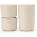 Brabantia Badeværelsesarrangører RENEW sæt med 3 stk, blød beige, Brabantia