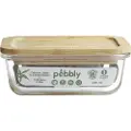 Pebbly Beholdere til opbevaring af mad PKV-036 300 ml, glas/bambus, Pebbly