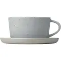 Blomus - Kaffekop med underkop, sæt med 2 Sablo - Hvid - Kopper & krus - - Homeroom