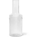Ferm Living Vandkaraffel RIPPLE 1 l, lys, glas1, ferm LIVING