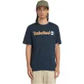 Timberland Timberlandtil mænd. TB0A5UPQ4331 Kennebec River navy logo T-shirt (XL), Casual, Bomuld, Korte ærmer, Blå