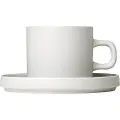 Blomus - Kaffekop med underkop. Sæt med 2. Pilar 200ml - Hvid - Kopper & krus - - Homeroom