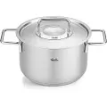 Fissler Høj kasserolle PURE 20 cm, sølv, rustfrit stål, Fissler