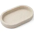 Humdakin Dekorativ bakke 25 cm, oval, hvid, sandsten, Humdakin